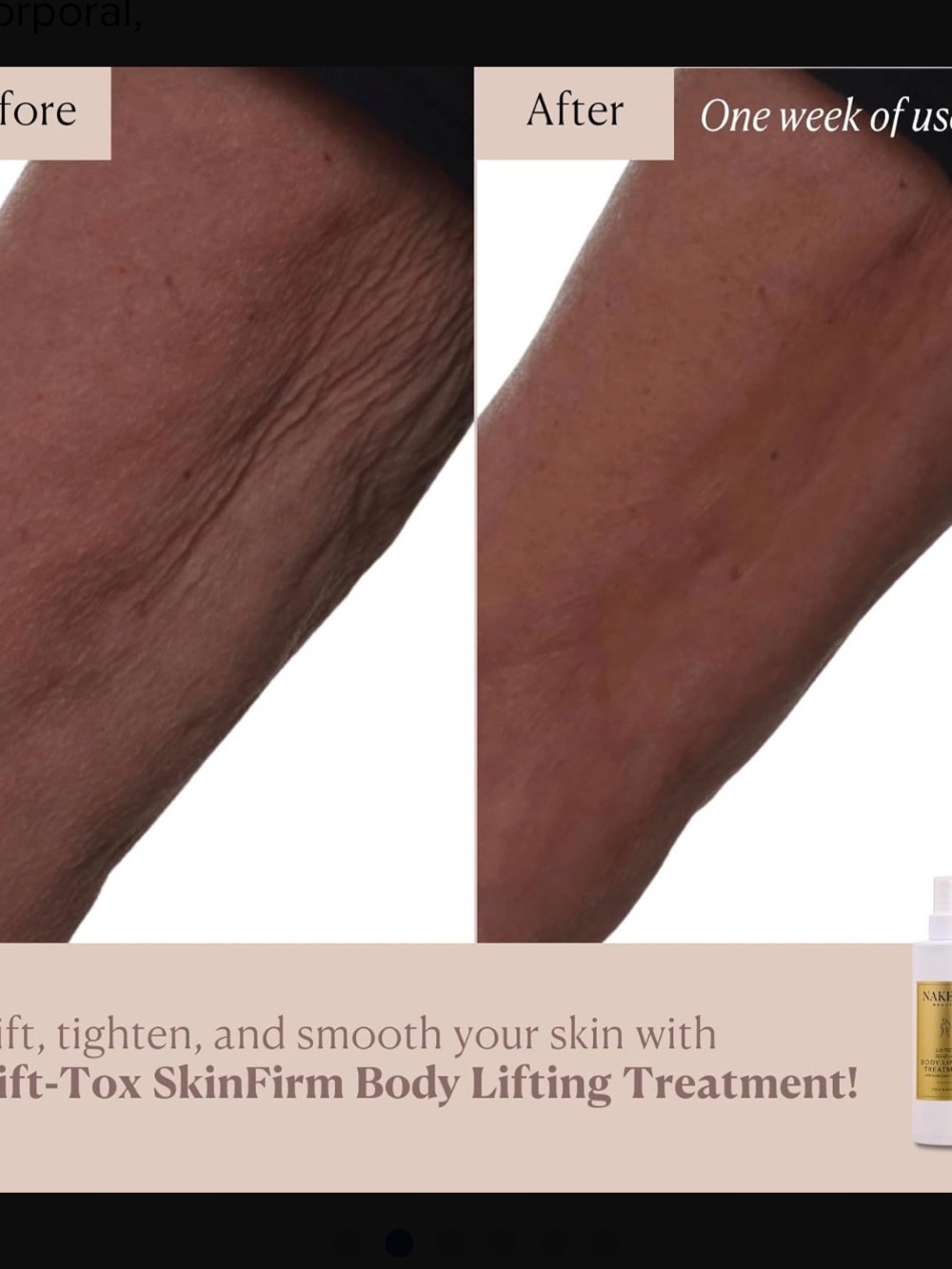 Nakery Beauty White & Gold Body Lifting Treatment Spray - Picture 4 of 5